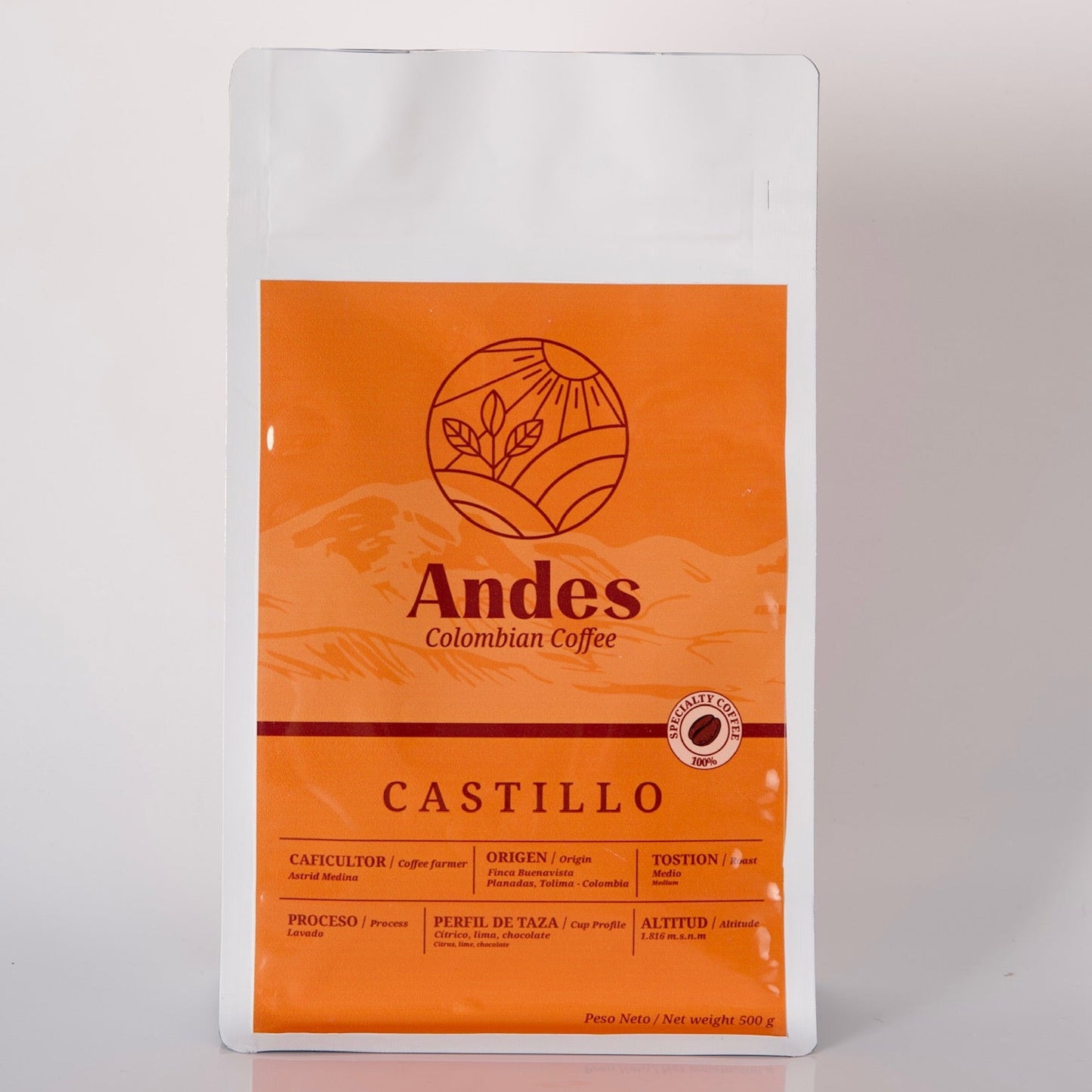 Café Colombiano Premium Castillo - Molido 340g